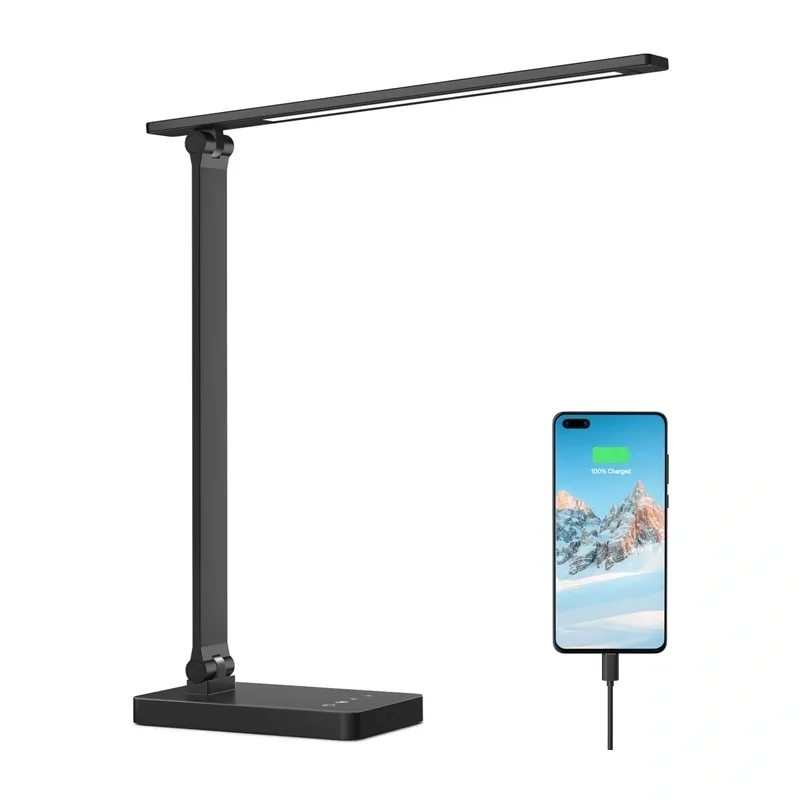 Universāla galda lampa Lepro 310004 (melna)