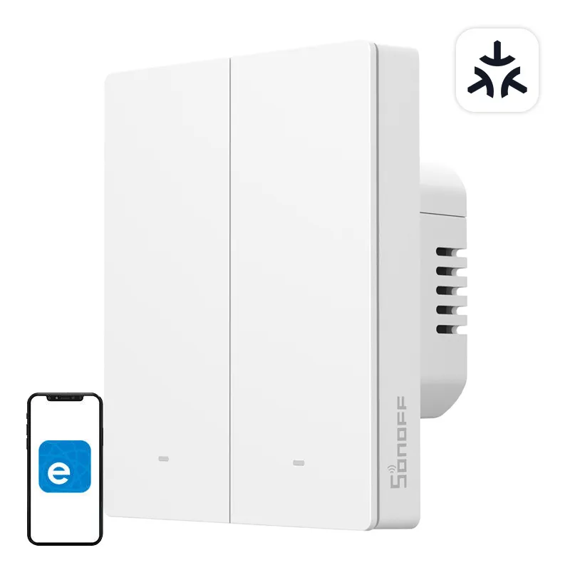 Inteliģentā sienas slēdzis SONOFF M5-2C-80W Matter