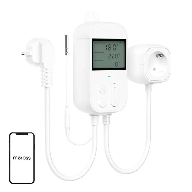 Mērītājsistēmas termostata temperatūras regulators Meross MTS960HK