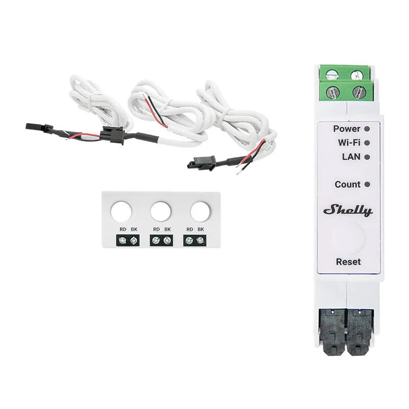 Shelly Pro 3EM-3CT63 WIFI 1/3-vadu elektroenerģijas