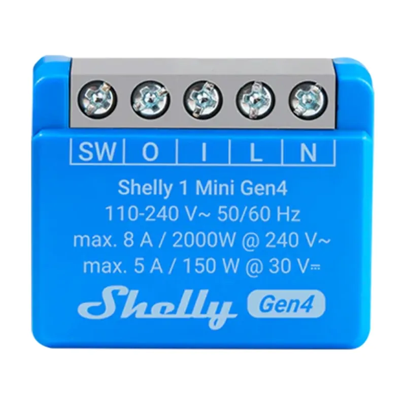 Shelly 1 Mini Gen4 Kontrolieris Zigbee/Matter