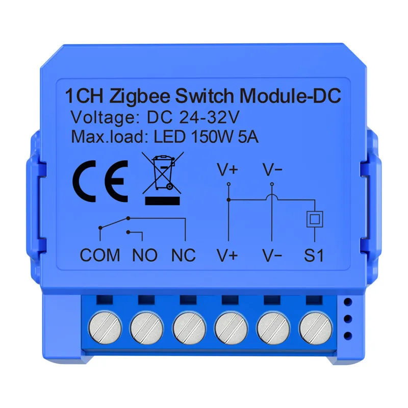 Avatto ZWSM16-DC32V-1 1-kanāla ZigBee slēdža modulis