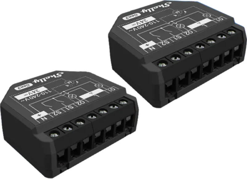 Komplekts ar 2 Shelly 2PM Gen3