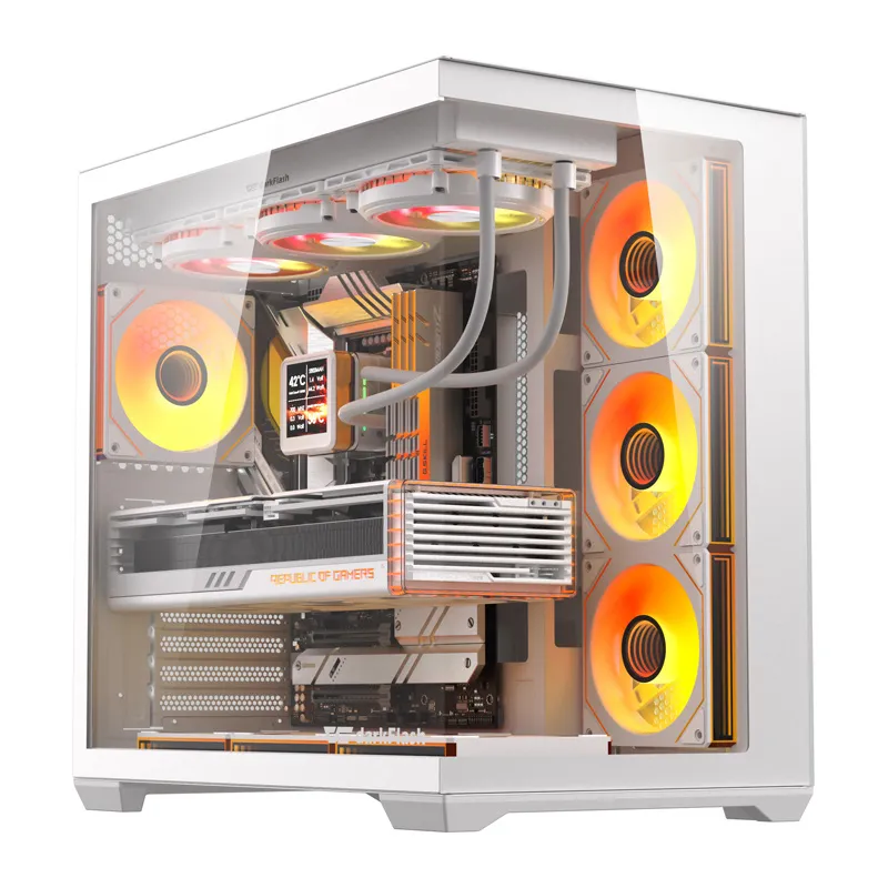 DarkFlash C280 datoru korpuss (balts) +