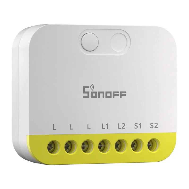 Divkanālu mini slēdzis bez N Sonoff