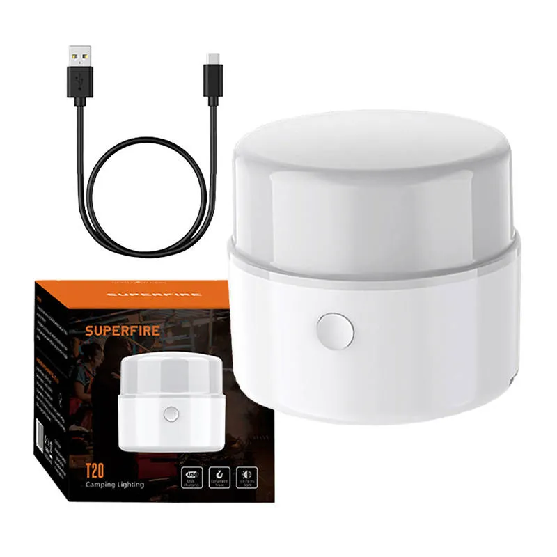 Kempinga luktura Superfire T20, 180lm, USB