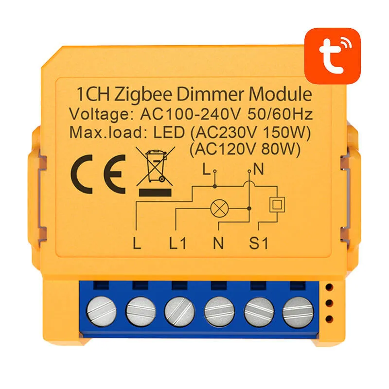 Gudrs kontaktligzdas slēdzis ZigBee Avatto ZDMS16-1