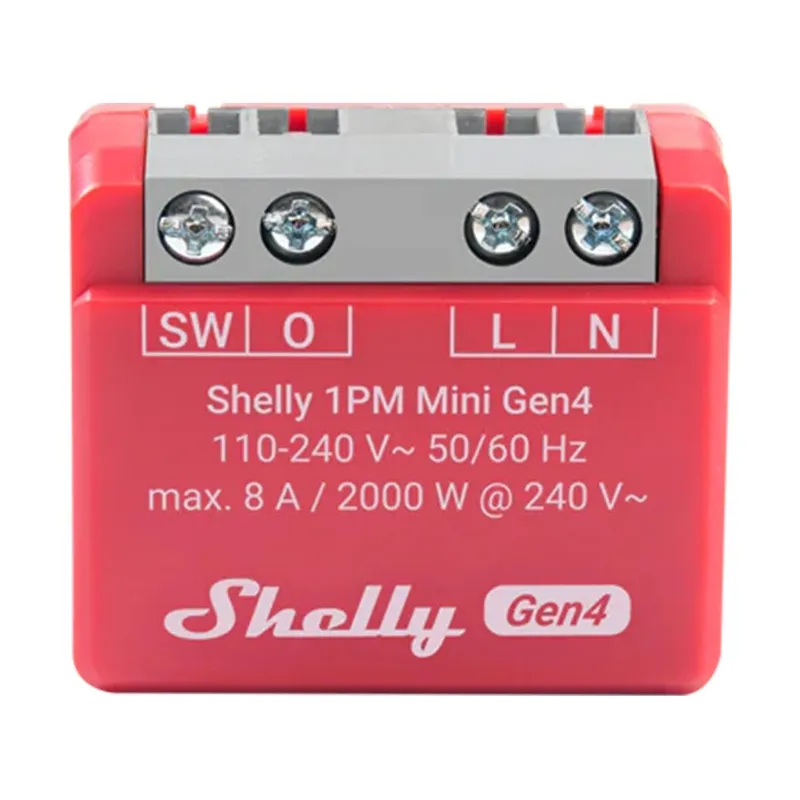 Shelly 1PM Mini Gen4 Kontrolieris Zigbee/Matter