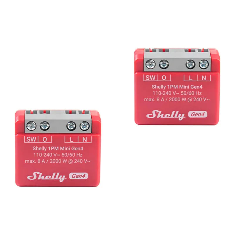 Komplekts 2 Shelly 1PM Mini Gen4