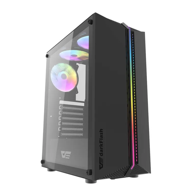 Darkflash DK151 LED datoru korpuss (melns)