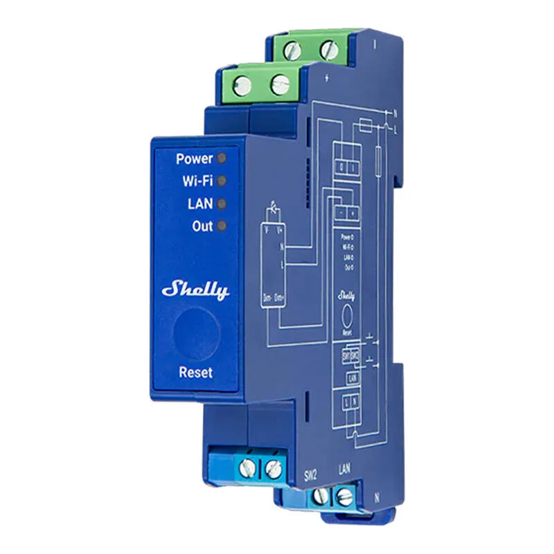 Shelly Pro Dimmer 0/1-10V PM Gaismas
