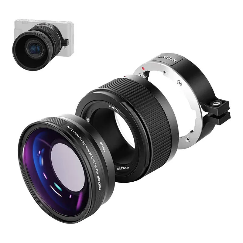 Neewer platleņķa objektīvs Sony ZV1 (melns)