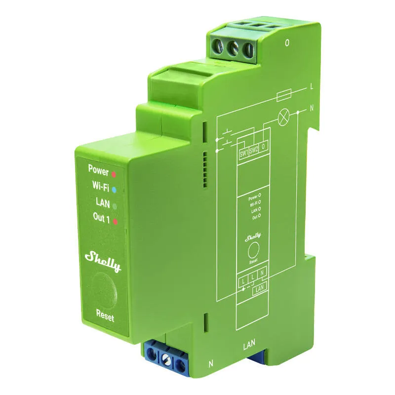 DIN sliedes viedierīce Smart Switch Shelly