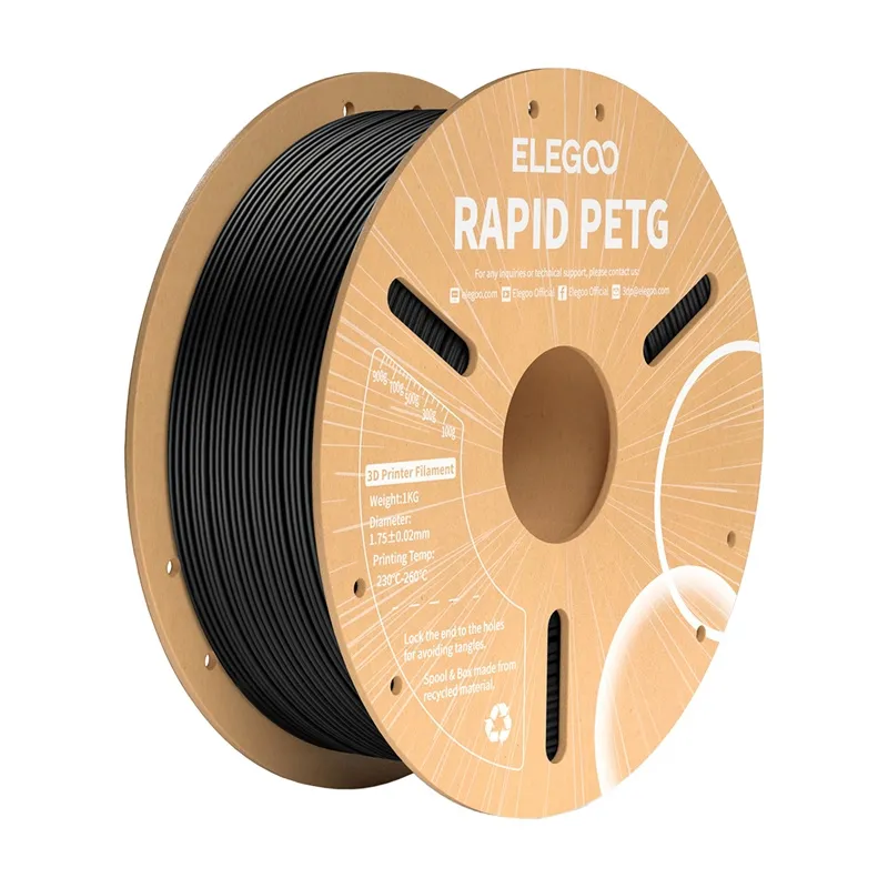 ELEGOO Rapid PETG Filament (Melna) universāla