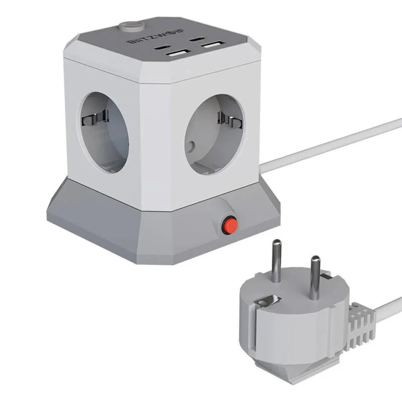BlitzWolf BW-EC1 Universālais paplašinātājs ar 4xAC